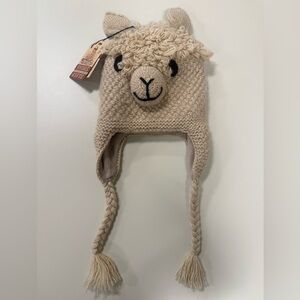 NWT Alpaca Wool Knitted Animal Hat – Handmade in Peru 🧶✨